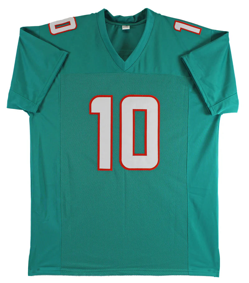 Tyreek Hill Signed Teal Pro Style Football Jersey with Beckett Witness
